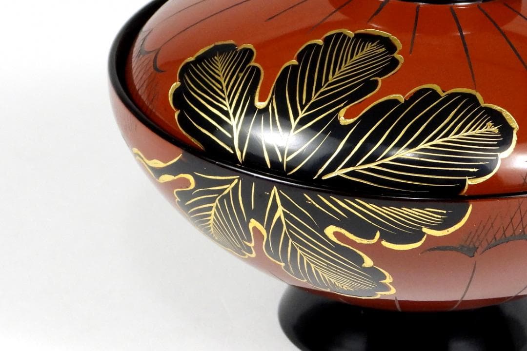 漆器　輪島塗　金蒔絵　木製　蓋付椀　箸付き　お煮物椀　吸物椀　10客 共箱