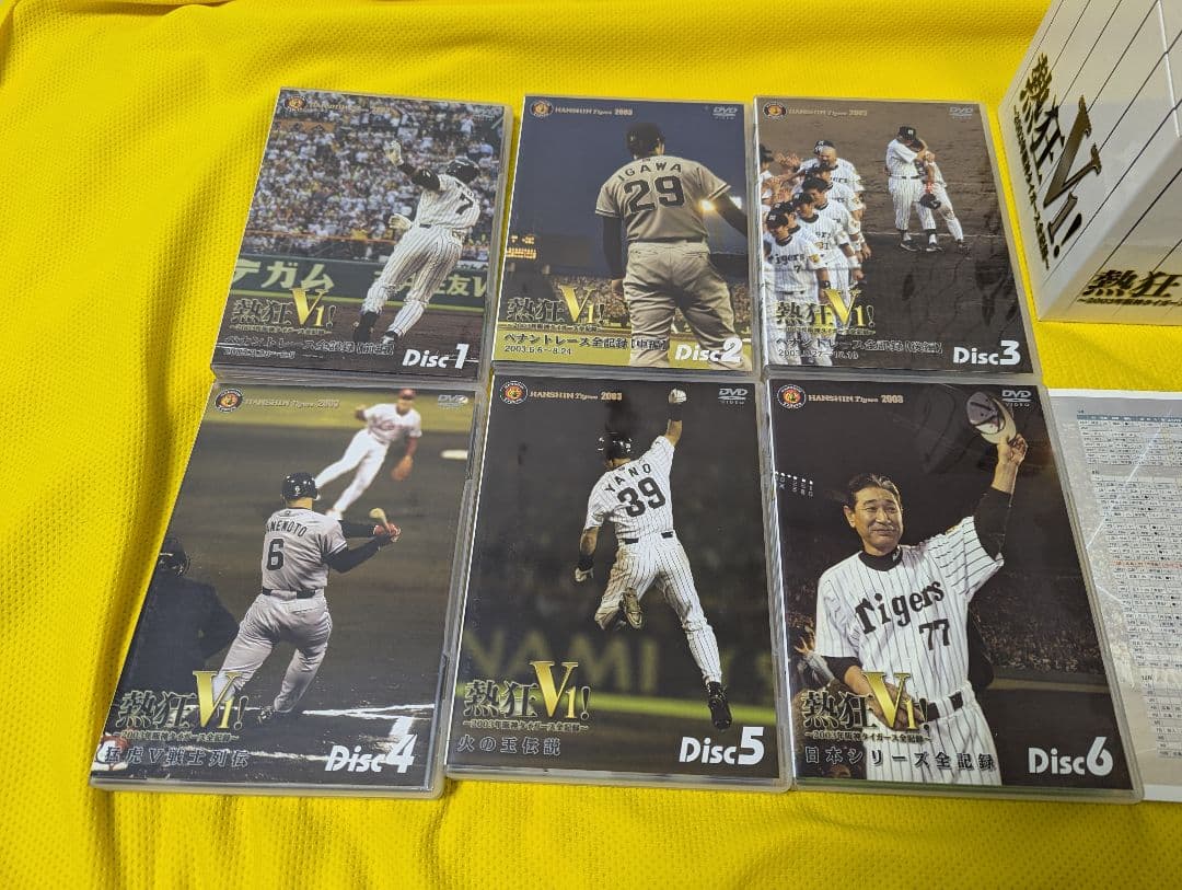 阪神タイガース２００３年優勝記念ＤＶＤ6枚組＋ハッピ