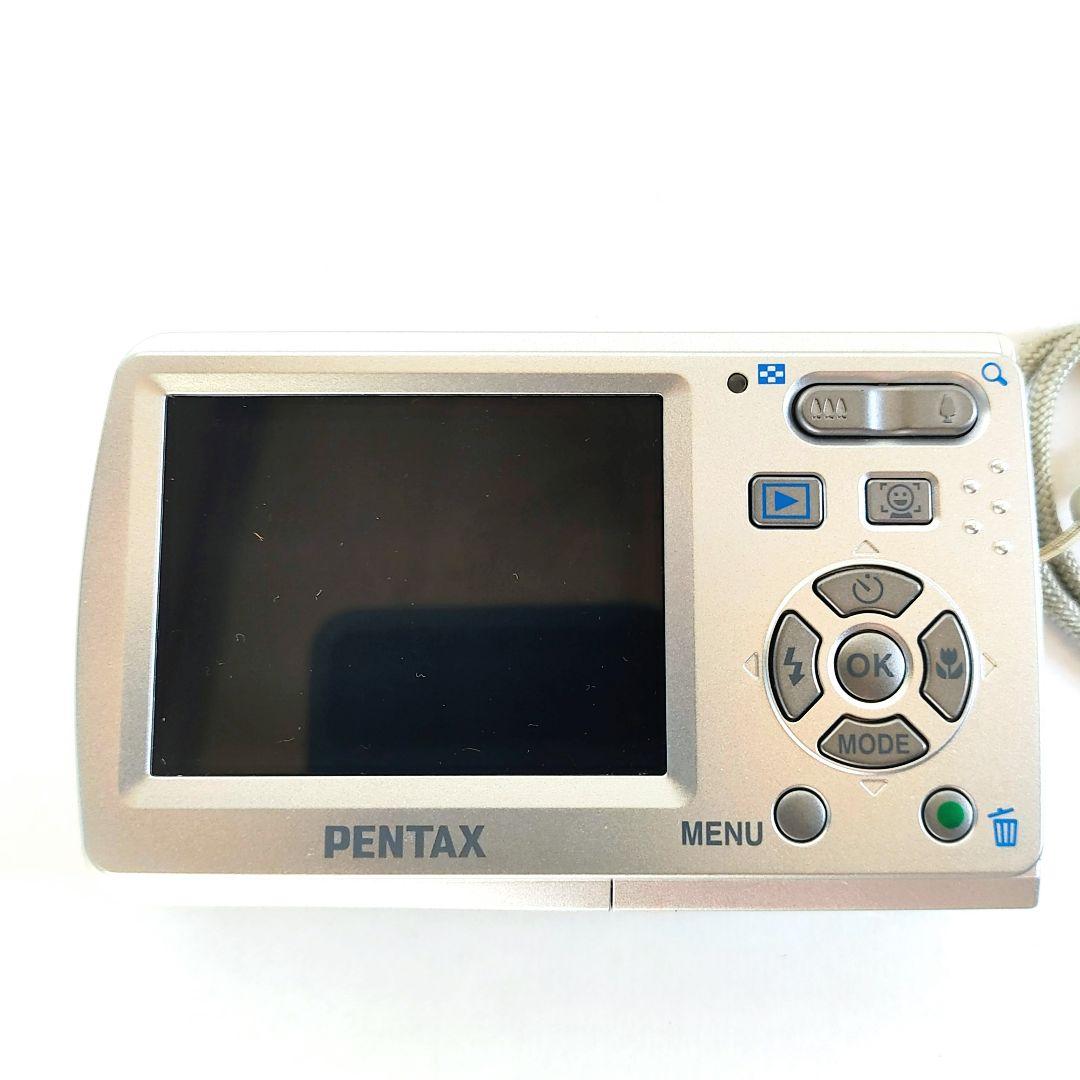 【完動品】PENTAX Optio E60 コンパクトデジタルカメラ備品付き