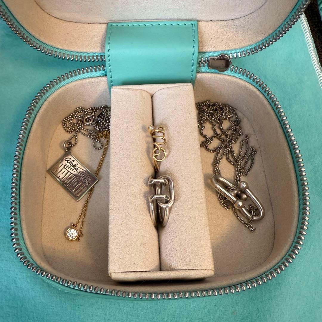 【Tiffany ティファニー】廃盤 レア アクセサリーケース レザー