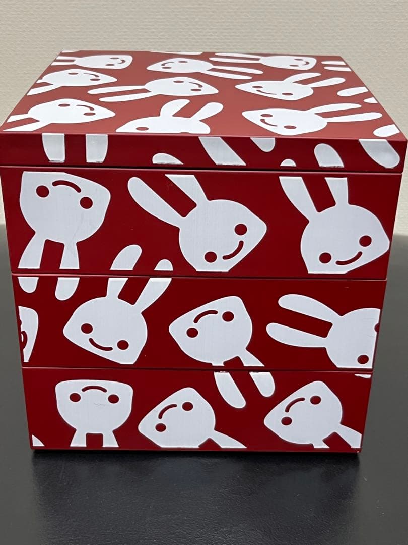 CUNE キューン　3段　重箱　希少　レア　レッド