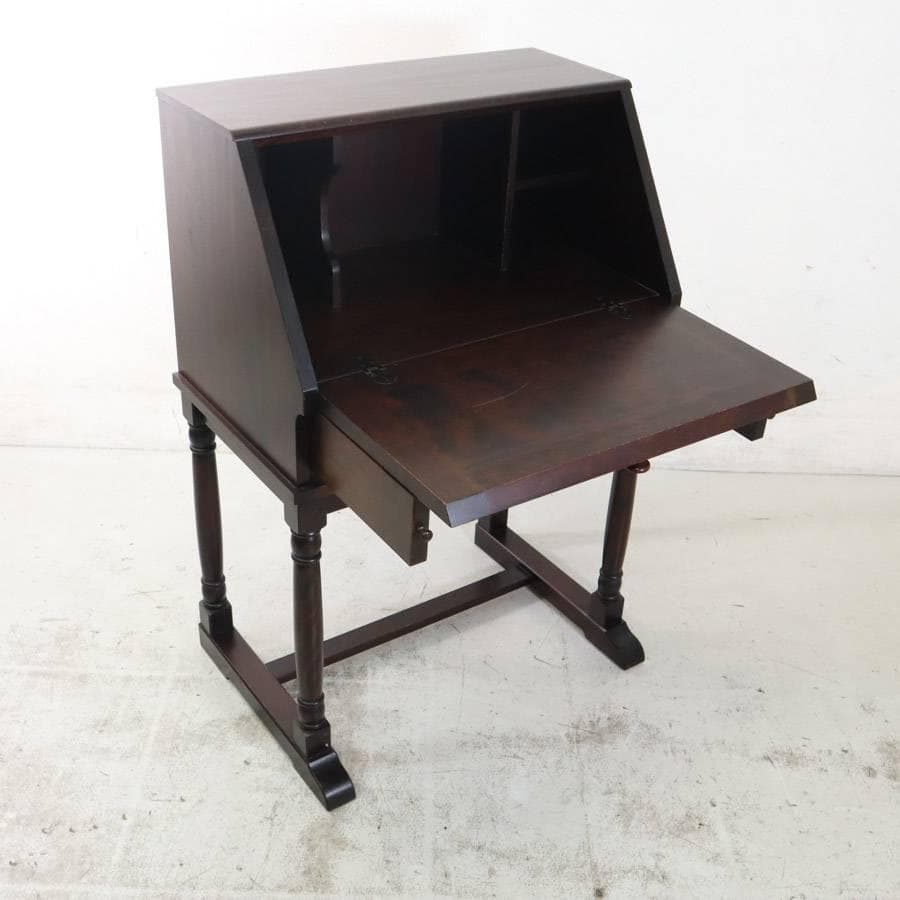 北海道民芸家具 ライティングデスク ビューロー 樺材 引き出し2杯 飛騨産業