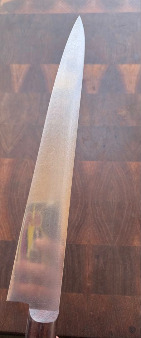 正本総本店　最上　筋引　柳刃　240mm 包丁　全片刃　鋼　紫檀