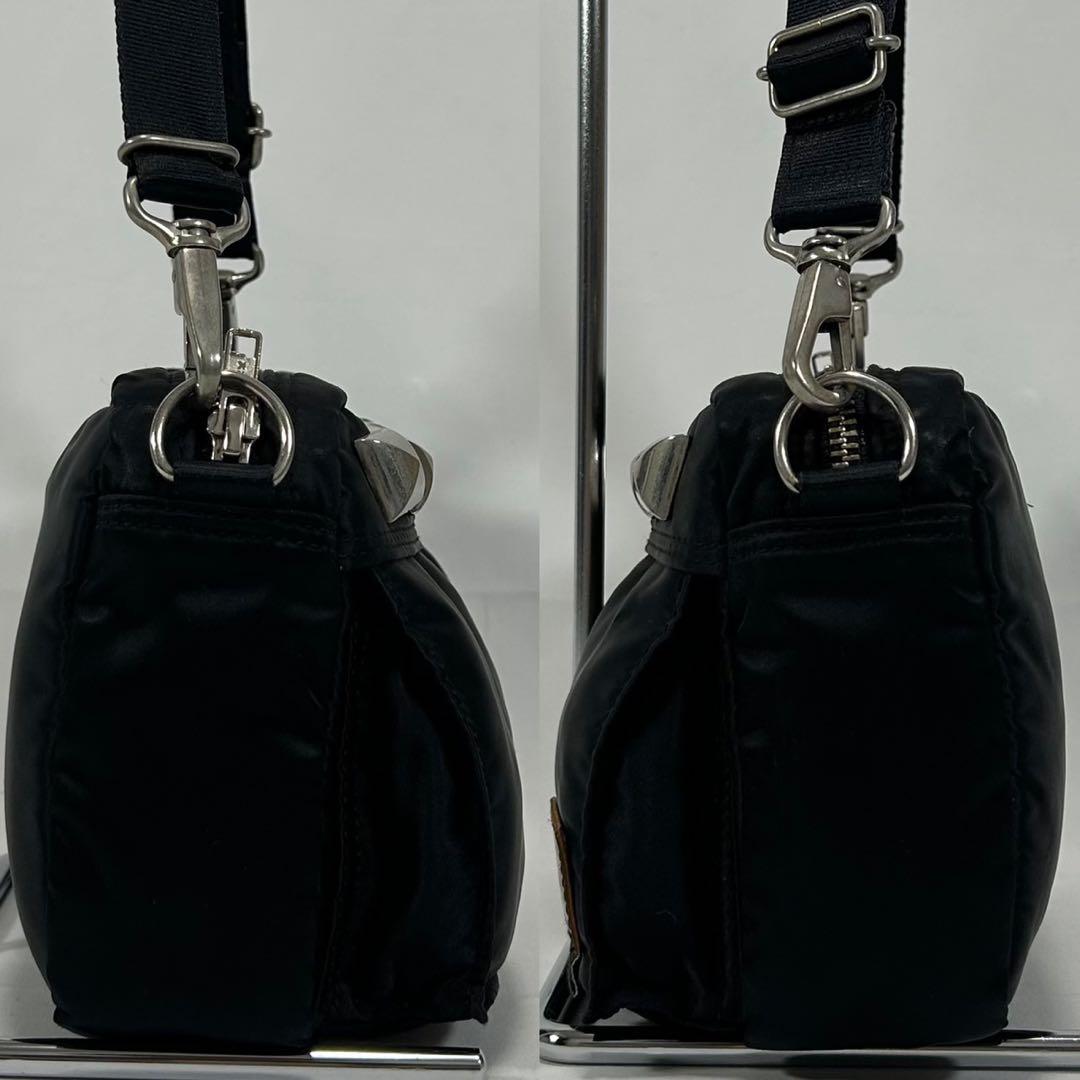 【極美品】ポーター×ジャムホームメイド スタッズ ショルダーバッグ 黒 斜め掛け