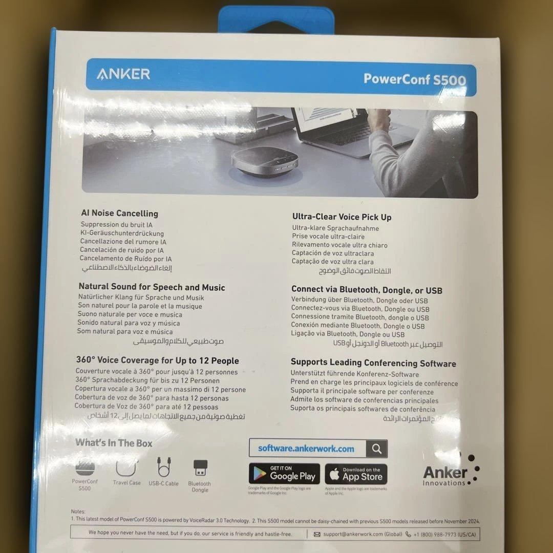 169 Zoom認定Anker PowerConf S500 スピーカーフォン
