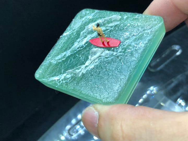 手のひらの波　ジオラマ