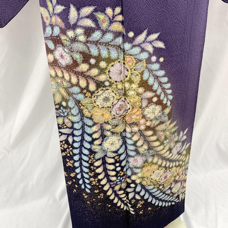 502mh52●翠山 着物&袋帯セット 付下げ訪問着 辻が花絞り きものやまと●