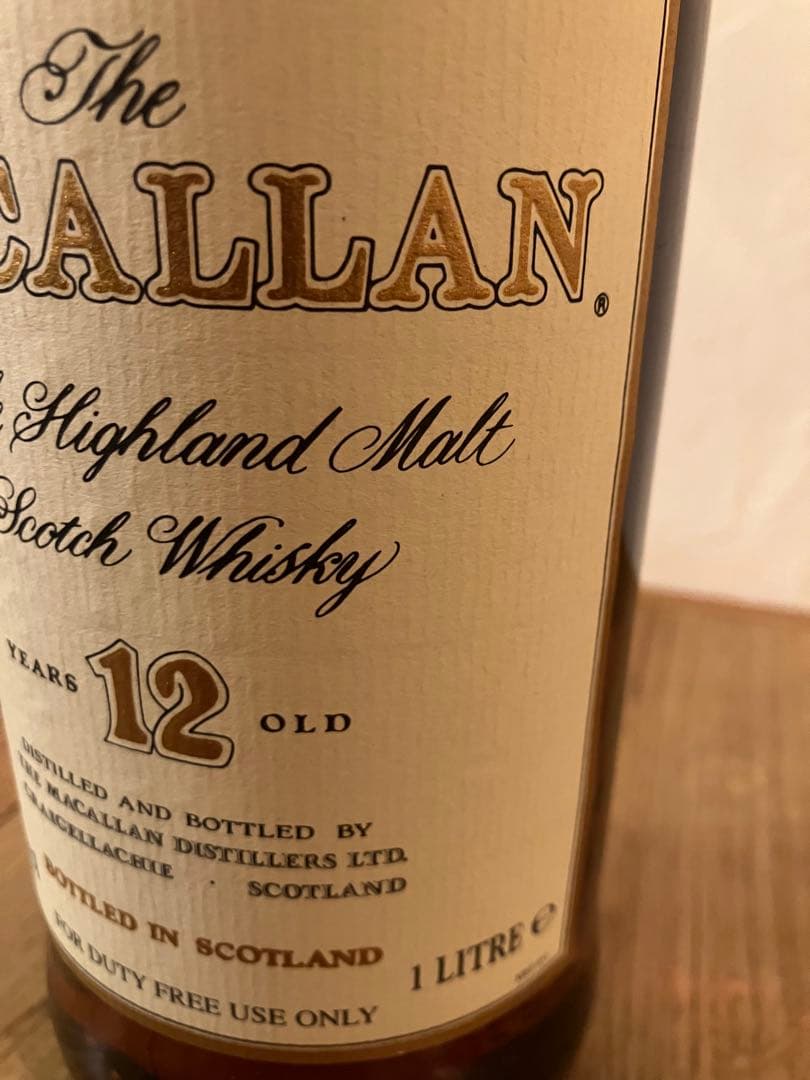 マッカラン12年旧ラベル 1l