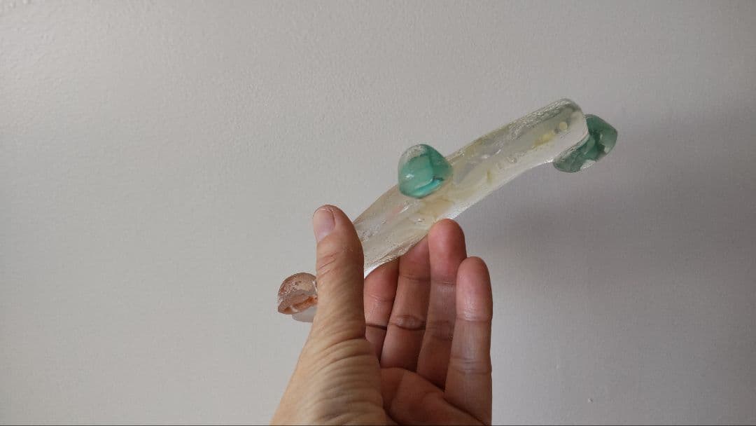 今井美智　ガラス作家　オブジェ　ペーパーウェイト　置物