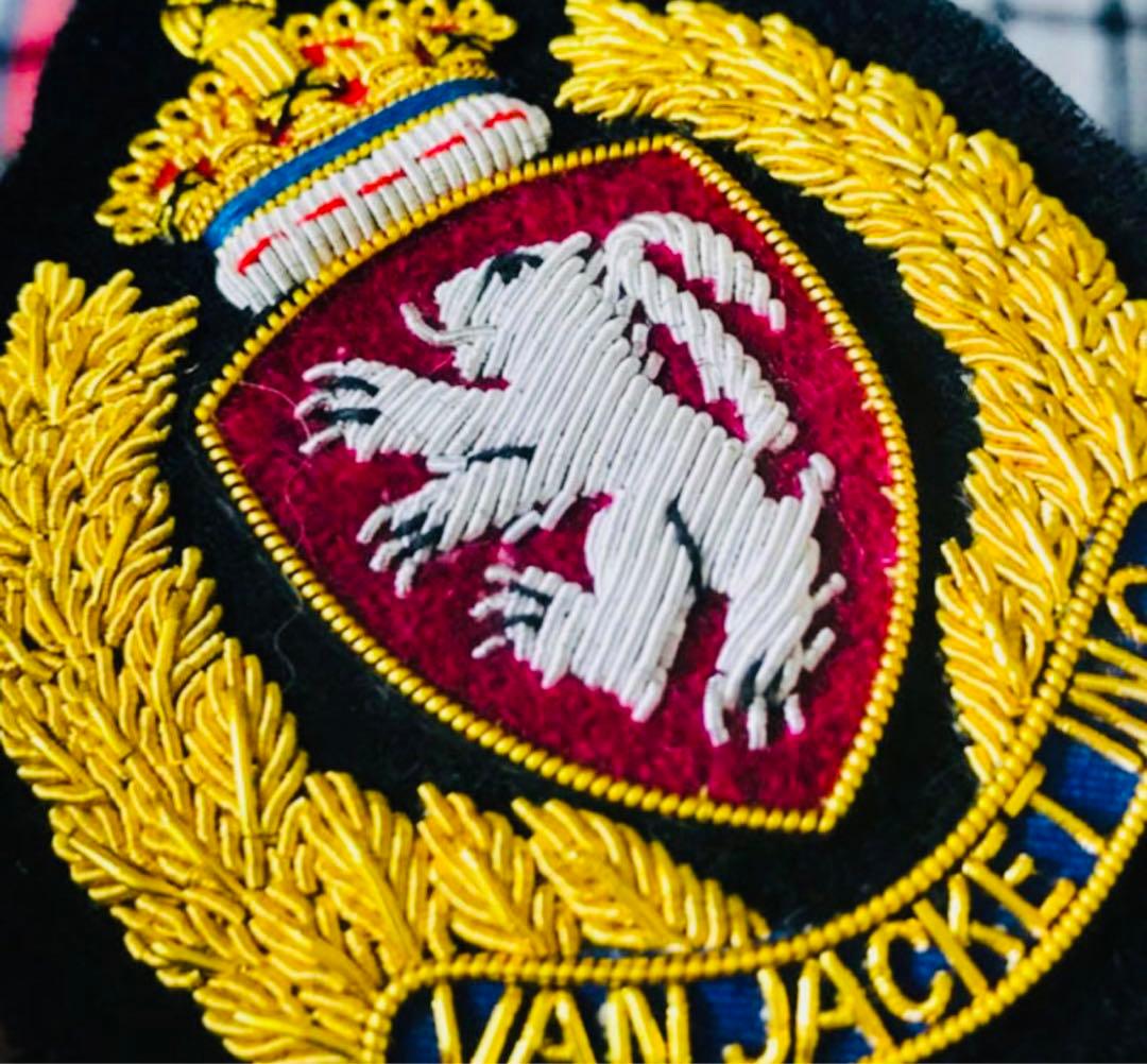 希少VAN JACKET1980年代デッドストック金モールブレザーエンブレム新品
