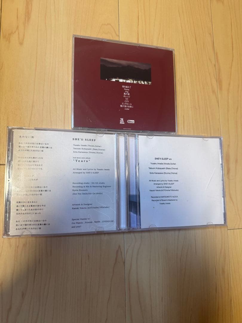 SHE'll SLEEP CD DEMO 3枚セット