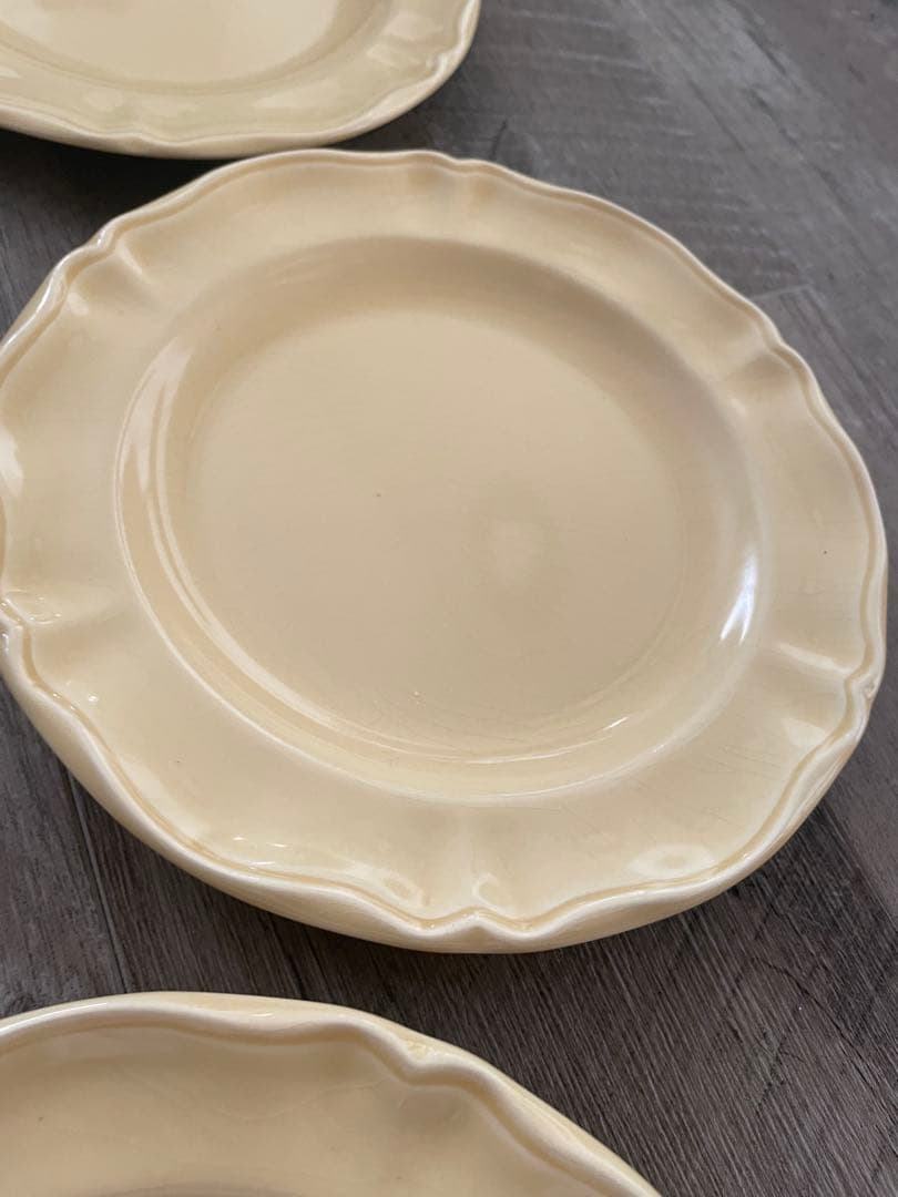 Varages ヴァラージュ フランス アンティーク花リムサラダプレート セット