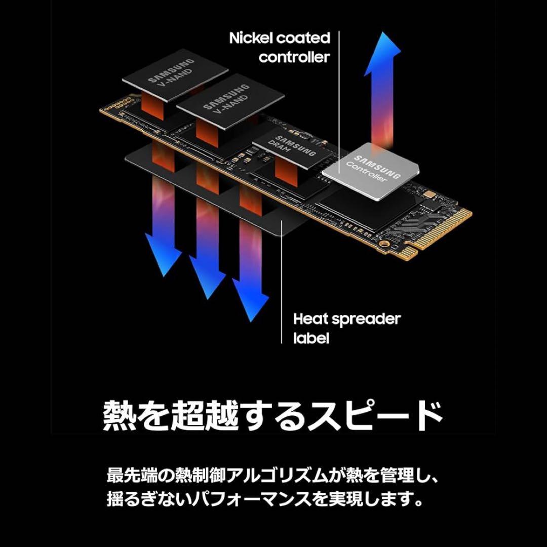 内蔵型SSD Samsung 990 PRO 2TB PCle4.0 M.2 SSD