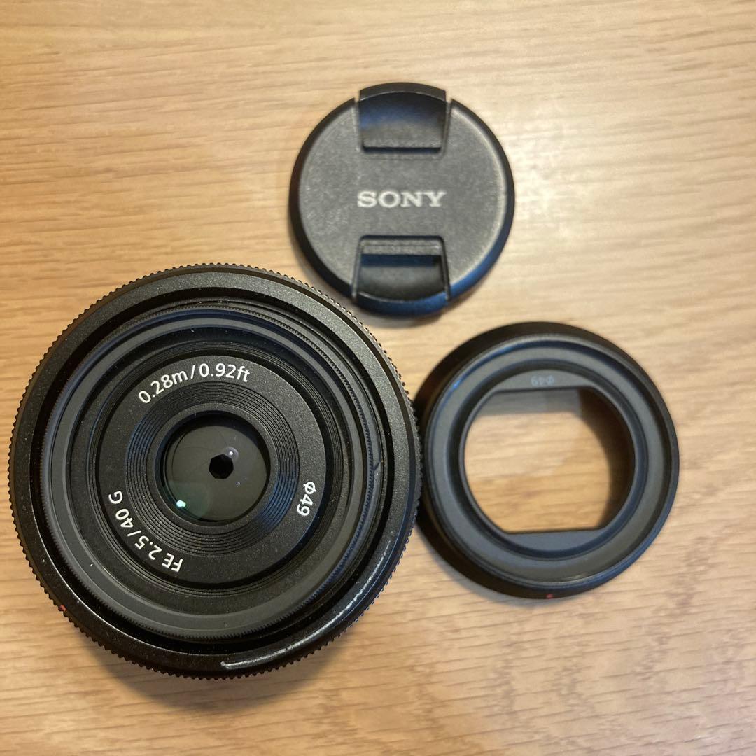 Sony Eマウント 40mm F2.5 G フィルター付 SEL40F25G