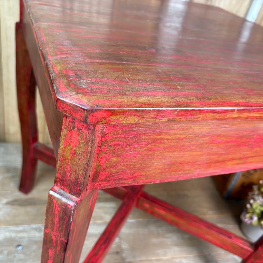 アンティークビンテージ年代物インドネシア木製カフェテーブル飾り台ディスプレイ台