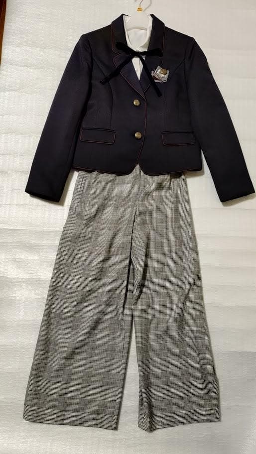 美品 ELLE en noir 卒服パンツスーツ5点セット160㎝