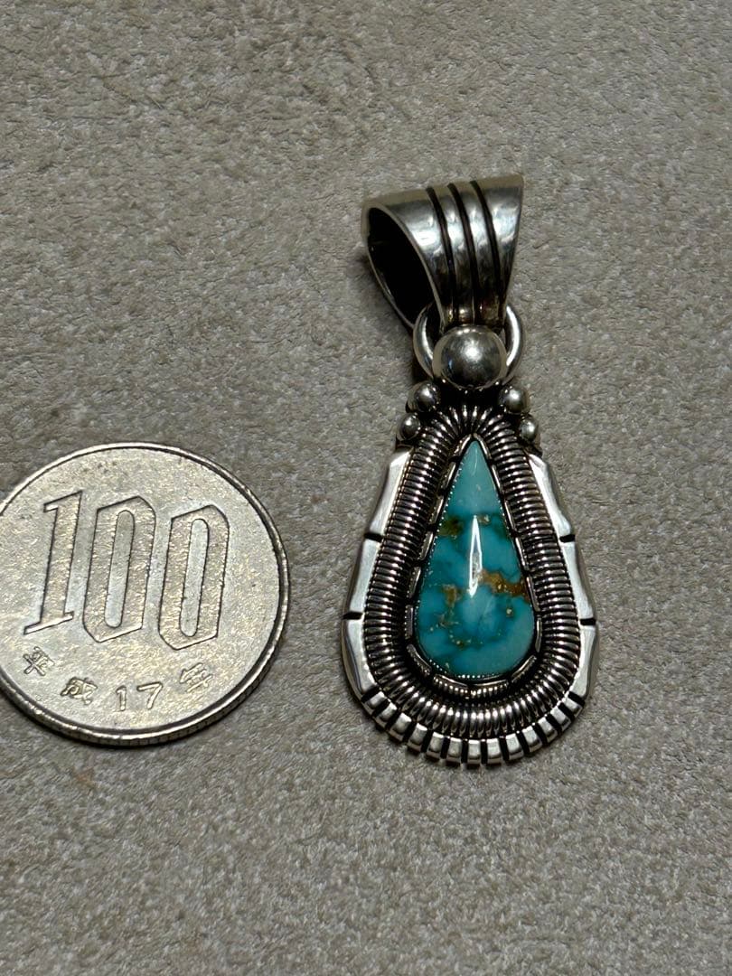 インディアンジュエリーWil Vandeverウィルバンデバー　ターコイズトップ