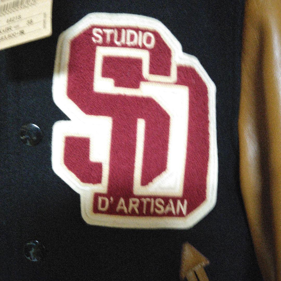 極美品！ダルチザン桐生スタジャンSTUDIO D'ARTISAN 袖馬革