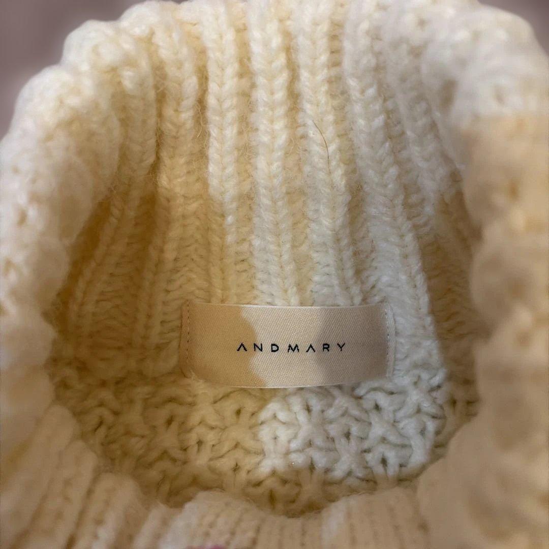 ワンピース andmary Cable knit jacket set up