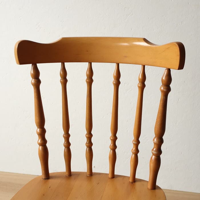 アンティーク 飛騨の家具 小ぶり ウィンザーチェア ブナ材 北欧風 無垢材①