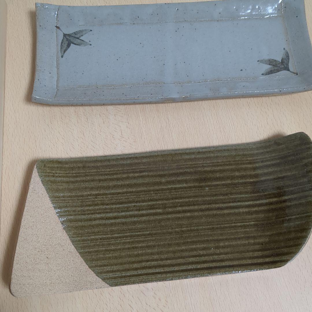 十四代 中里太郎右衛門 宗像大社 限定 唐津 長皿 2枚