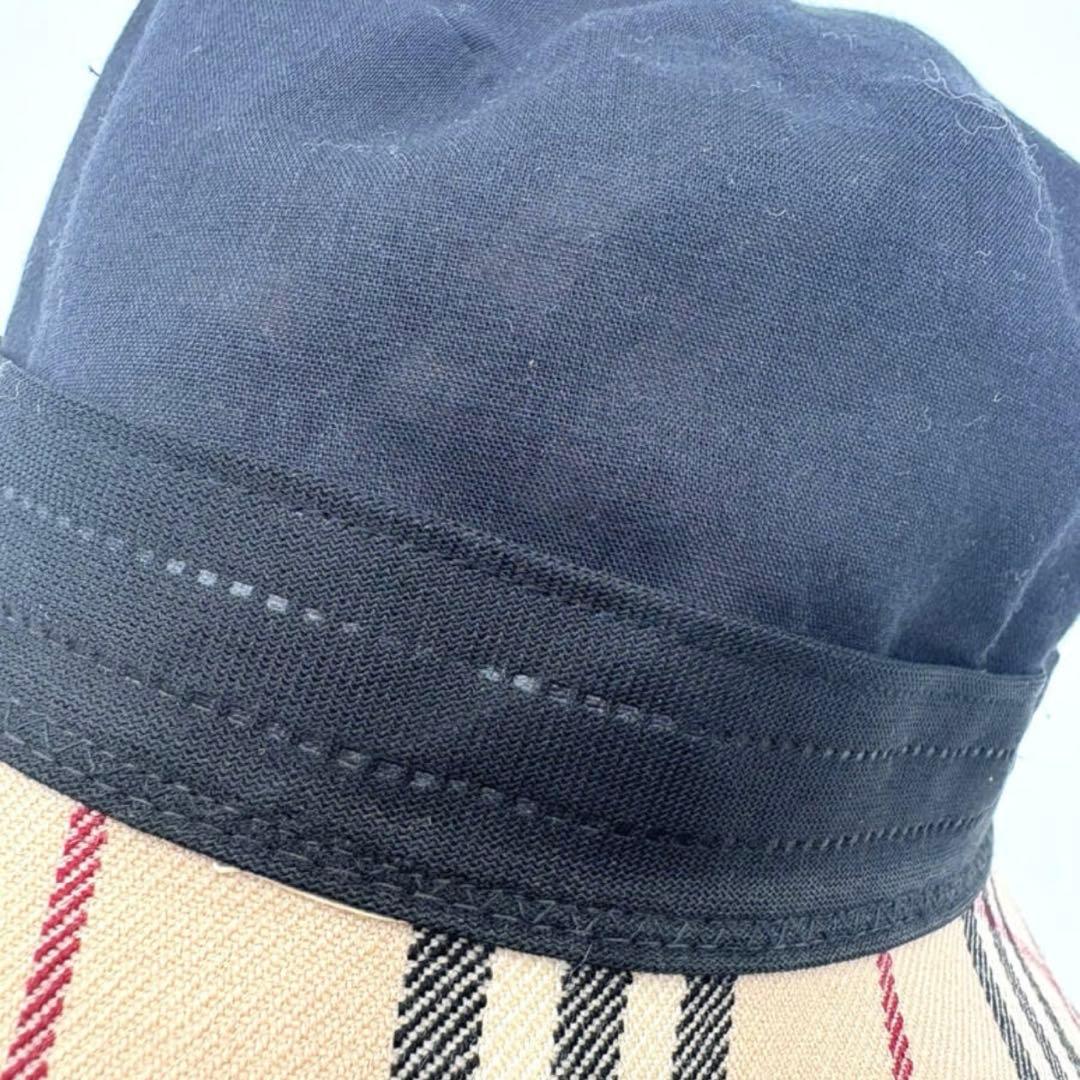 バーバリー ブルーレーベル ウール バケットハット ノバチェック バケハ 帽子