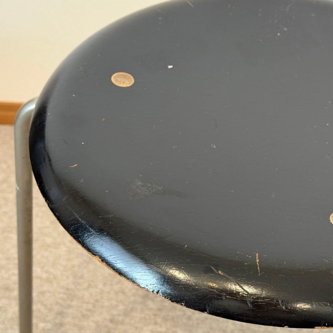 希少 ビンテージ ドットスツール 初期 フリッツハンセン 3本脚 ヤコブセン