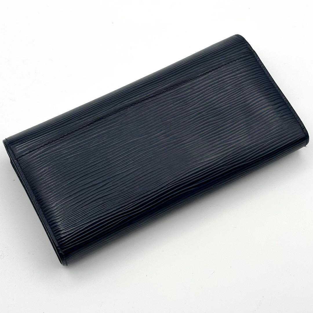 【極美品】ルイヴィトン エピ 新型ポルトフォイユ サラ 長財布 アンディゴブルー