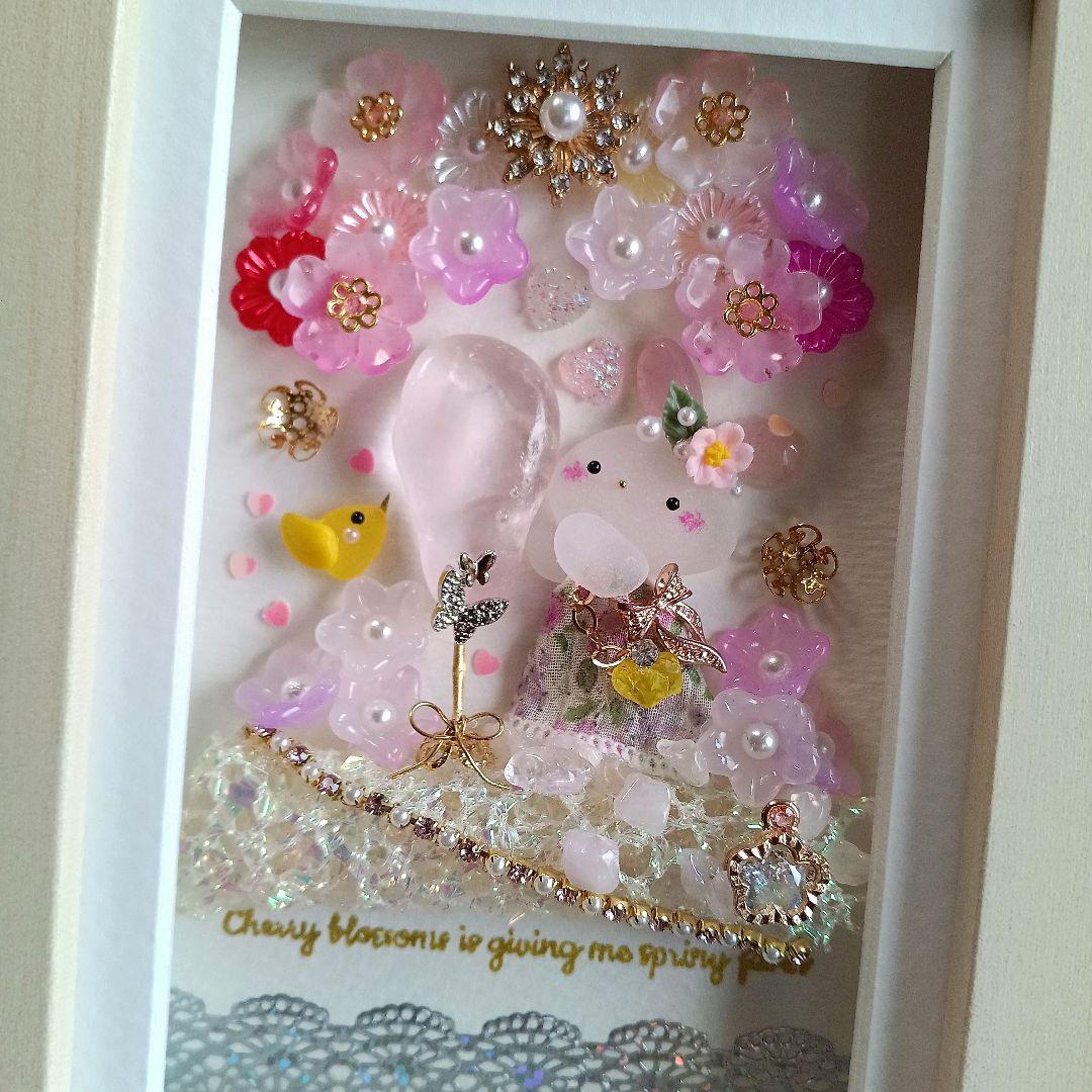 シーグラスアート　♡憧れの桜シャンパン♡