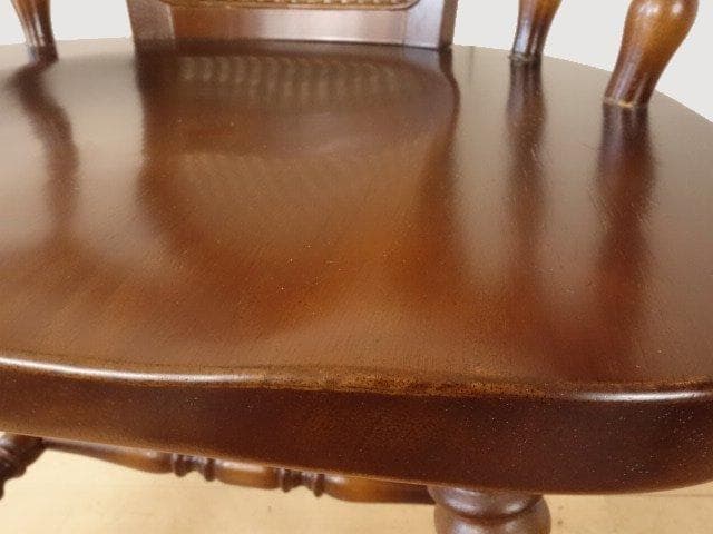 飛騨産業　キツツキ　穂高　アームチェアー②　イス　 木製　再塗装済ＵＳＥＤ