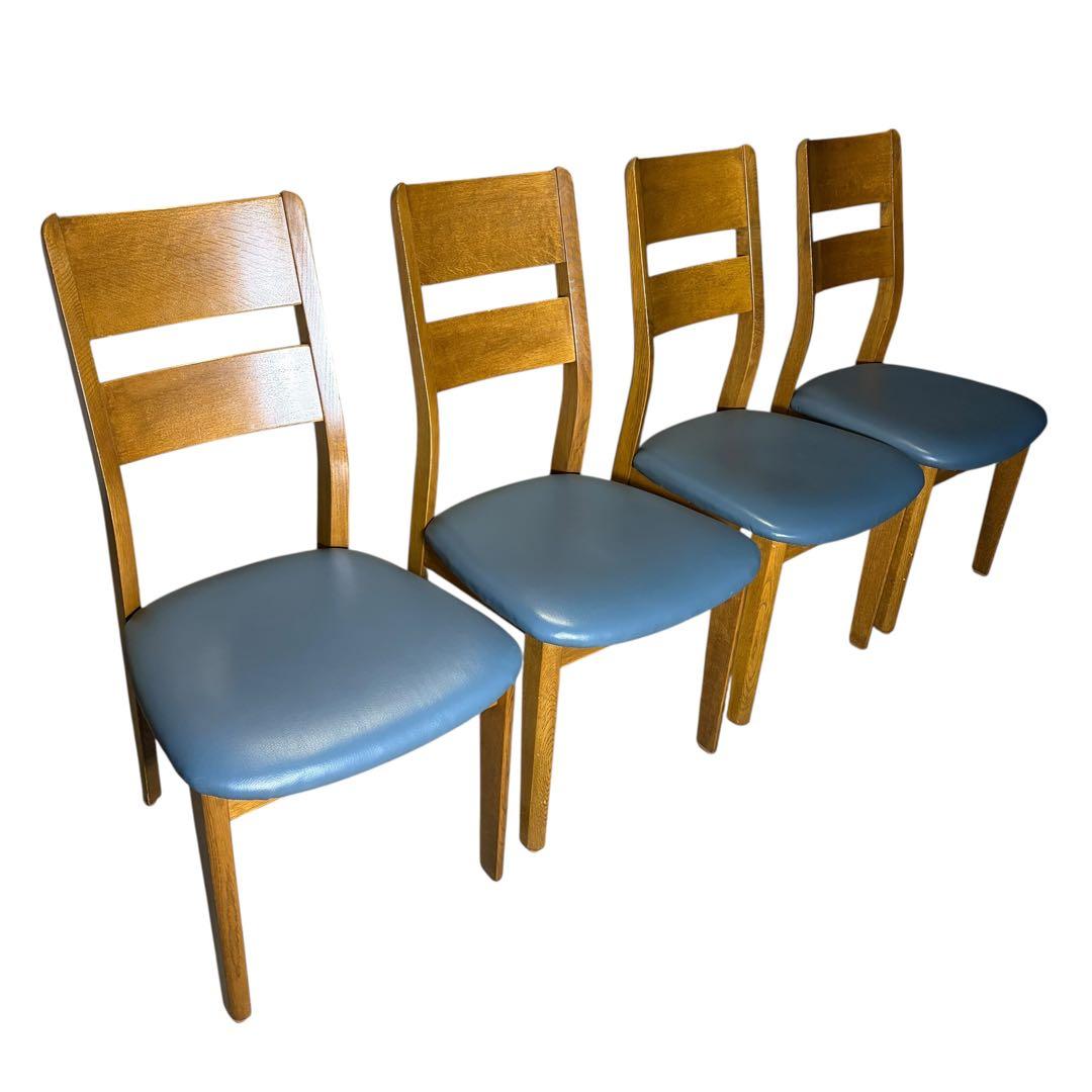 極美品 飛騨産業 ダイニングチェア キツツキマーク 2脚セット②