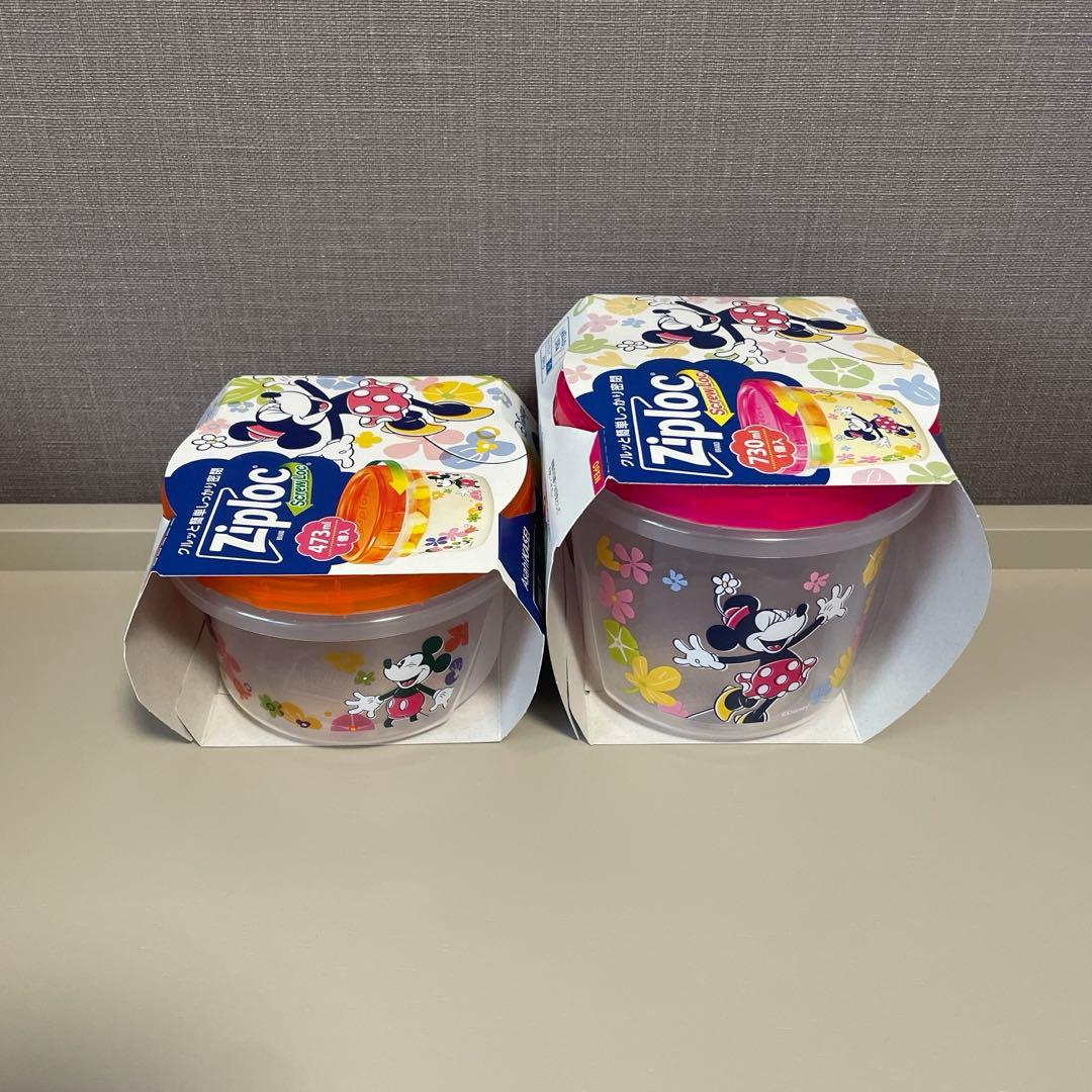 ジップロック　スクリューロック　ディズニーデザイン　8点セット