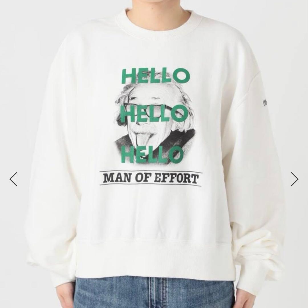 oblada / オブラダ 別注HELLO SWEAT スウェット　白