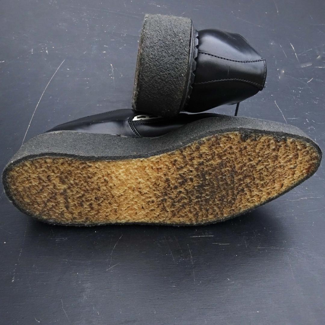 良品英国製ジョージコックス 3705厚底ツートンギブソンラバーソール9検666