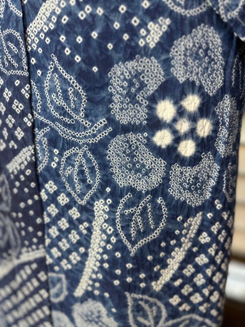新品‼️希少トールサイズ‼️有松鳴海絞り浴衣　逸品✨