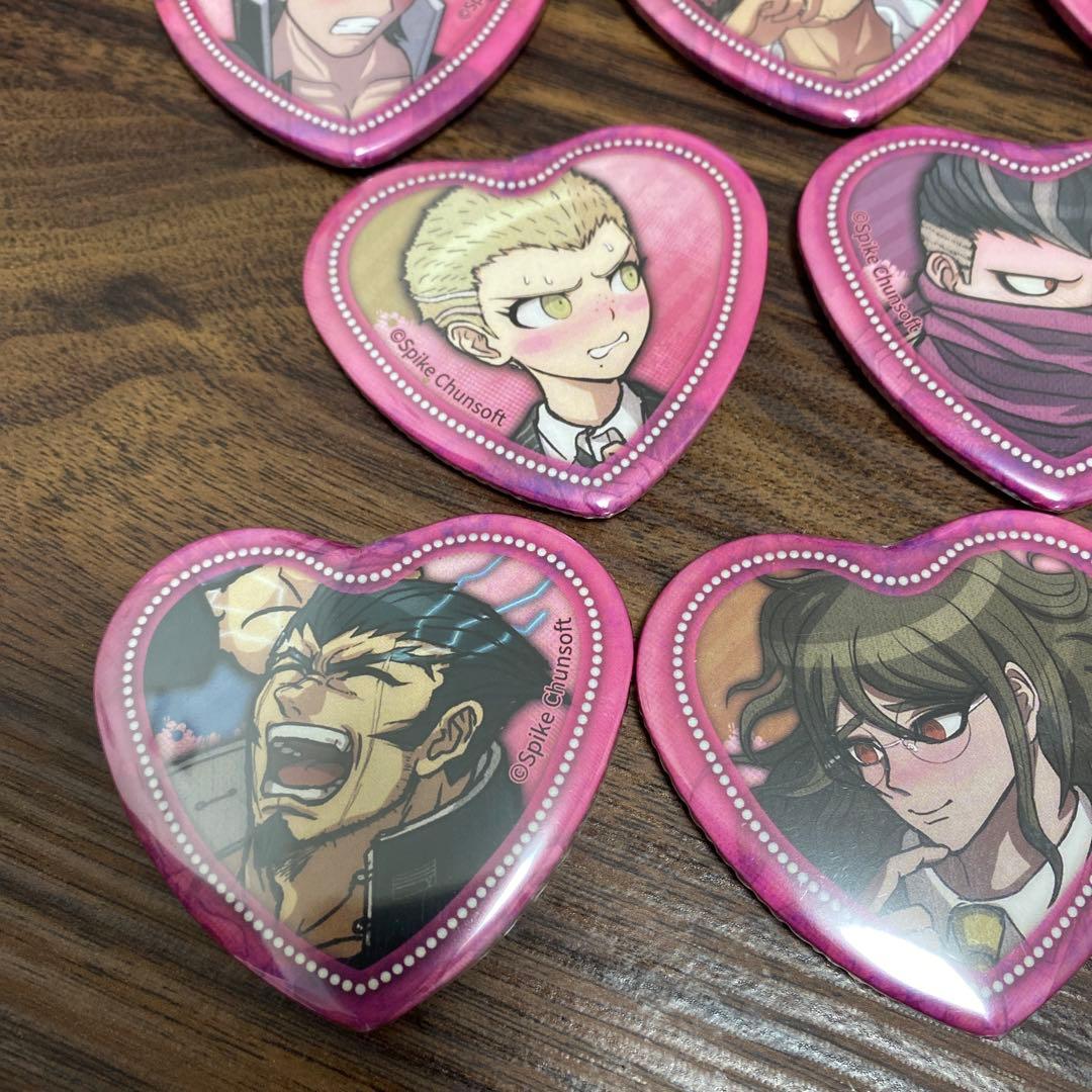 ダンガンロンパ　ハート缶バッジ　　ダンガンロンパ缶バッジ