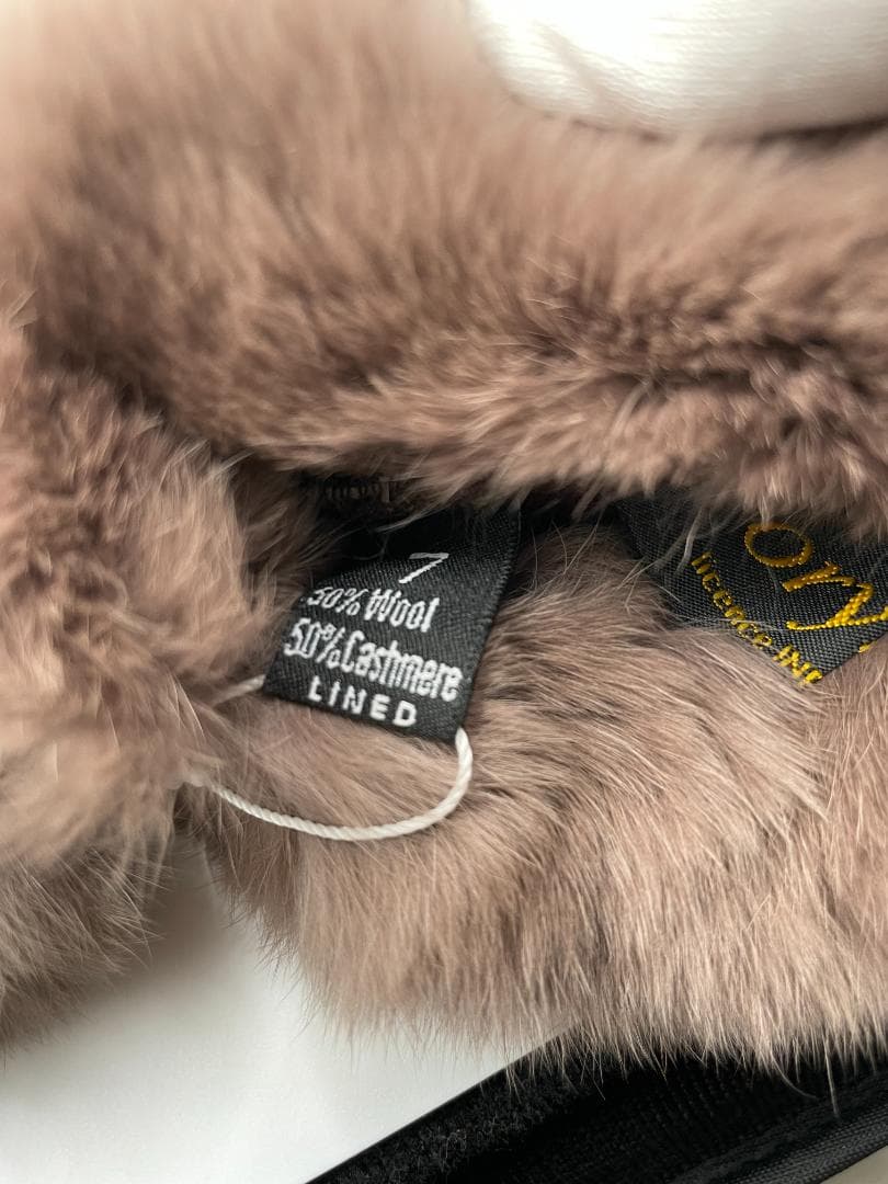 新品 未使用 Gloves グローブス カシミア・ラビット イタリア製