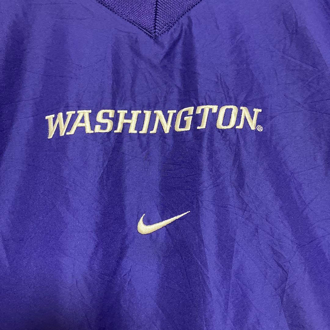 NIKE ナイキ　00s ナイロンプルオーバー　カレッジロゴ　刺繍　3XL