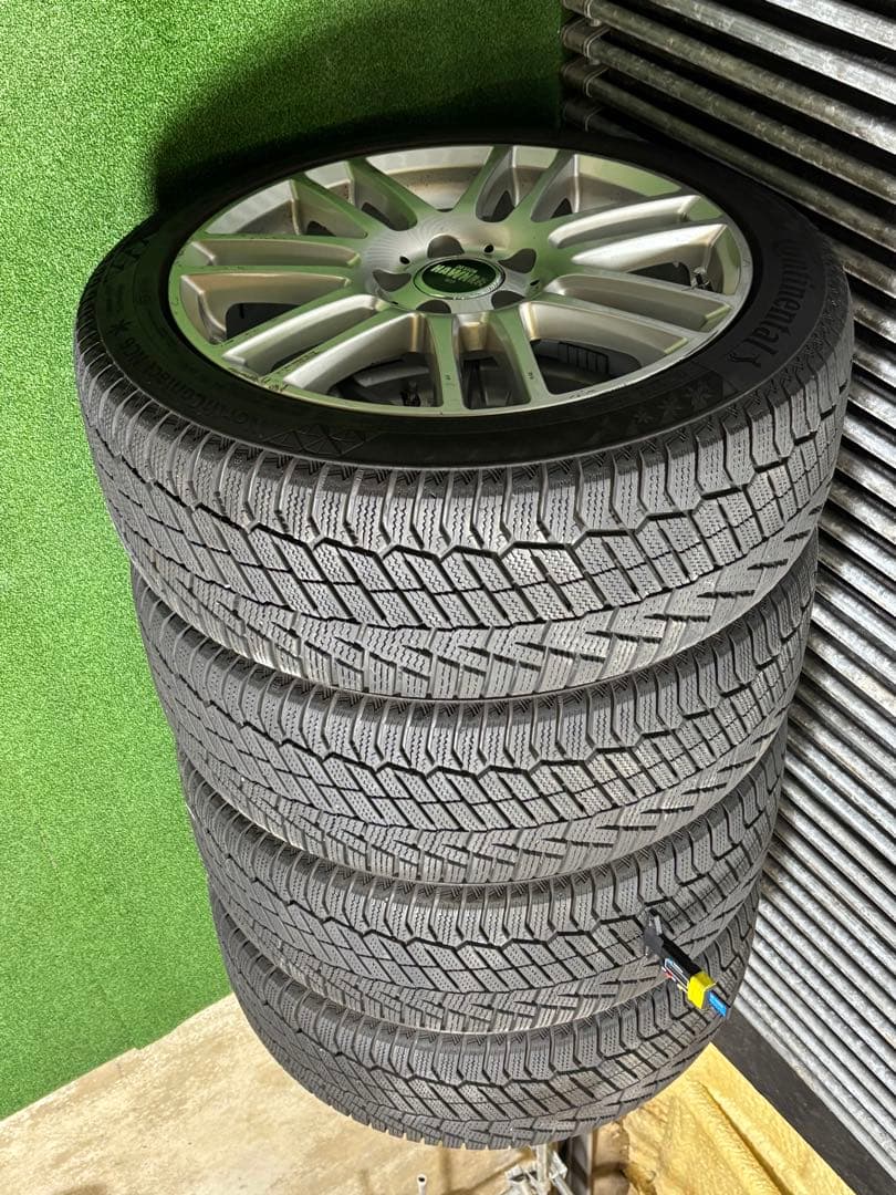 バリ溝‼️225/45R17 PCD112 コンチネンタルスタットレスホイール4本