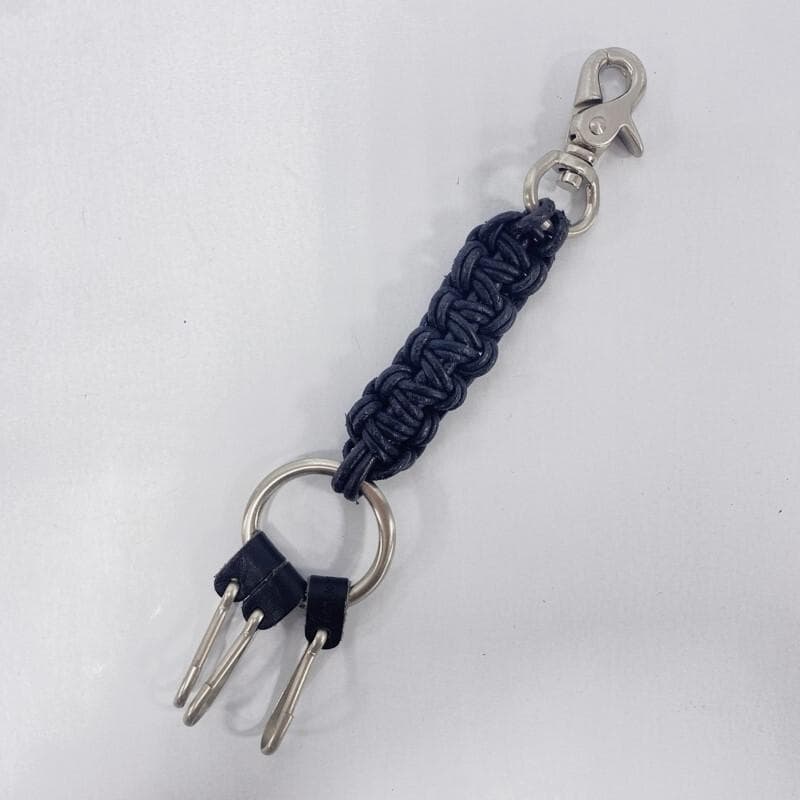 エンダースキーマ/ノットアーミーキーフロッグ/キーリング/3連/レザー/ブラック