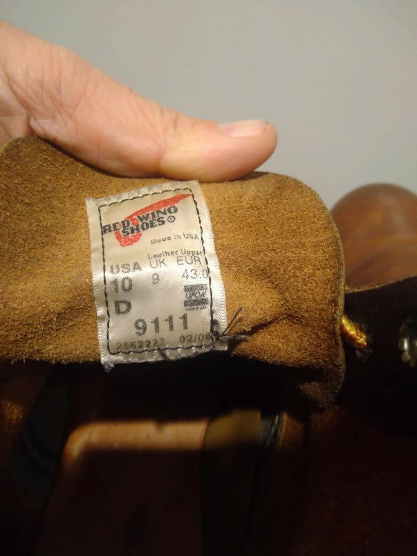 【US10D】レッドウィング 9111 REDWING カッパーラフ＆タフ