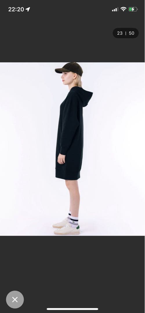 【新品】ラコステ、ロングスウェットパーカー