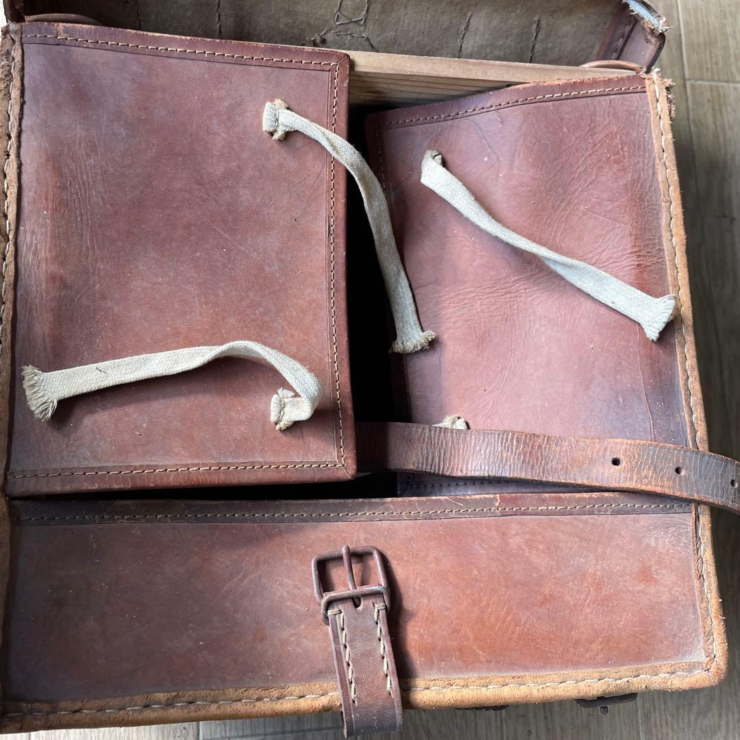 旧日本軍 日本陸軍 毛皮 背嚢 リュック ランドセル型 将校用 当時物 実物