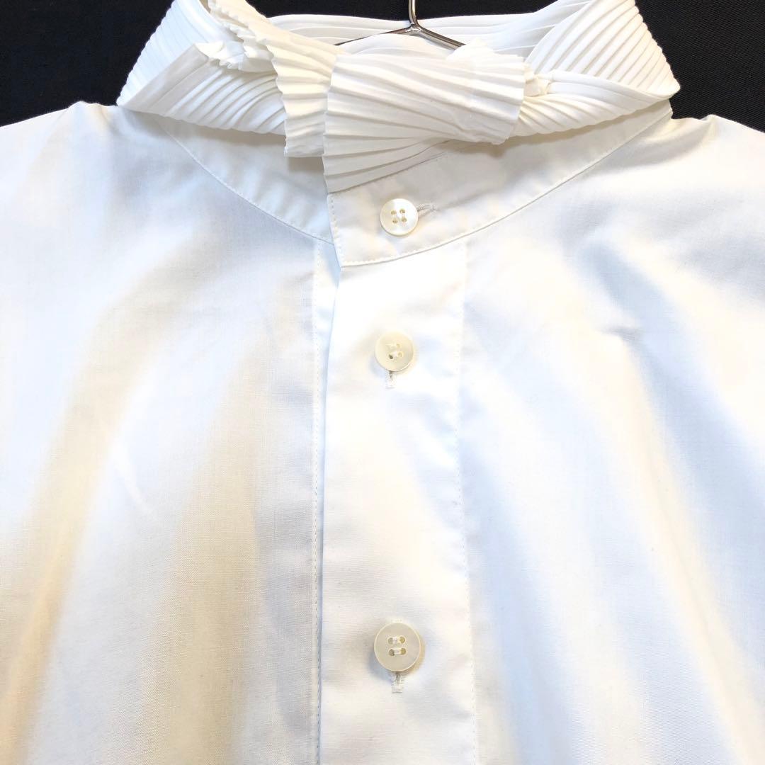 ISSEYMIYAKE 襟プリーツ長袖シャツ