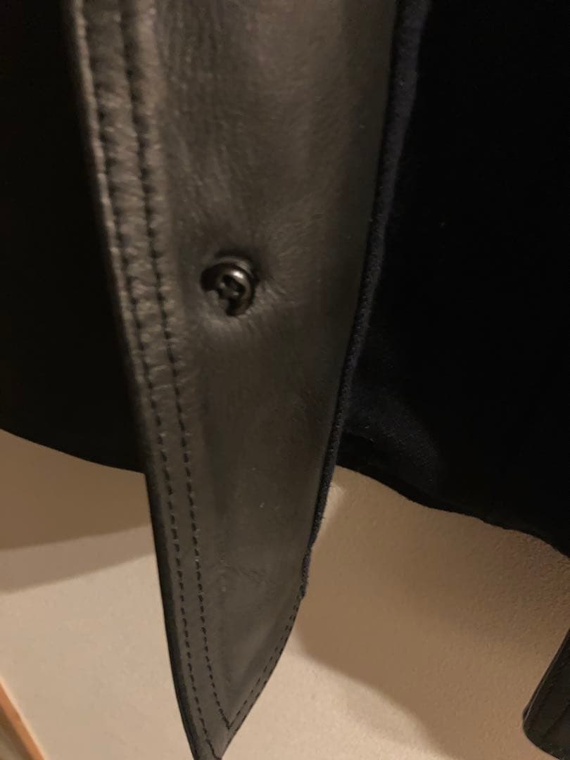 rats 黒 レザー ベスト M