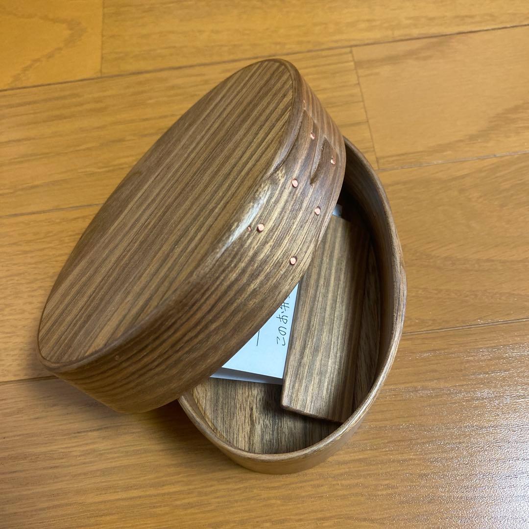木製の楕円形弁当箱 狐崎ゆうこさんお弁当箱