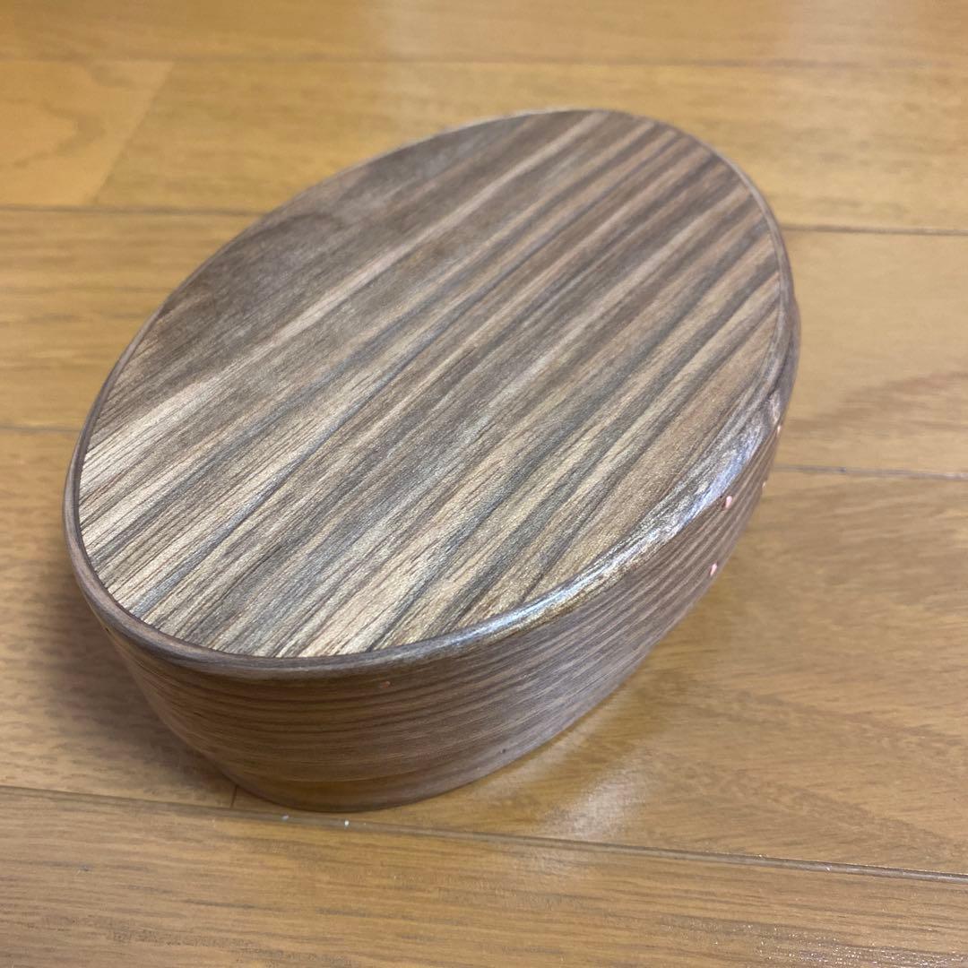 木製の楕円形弁当箱 狐崎ゆうこさんお弁当箱