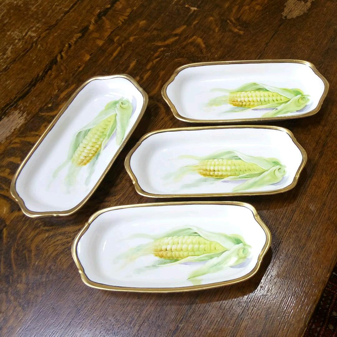 希少 オールドノリタケ とうもろこし絵 セット