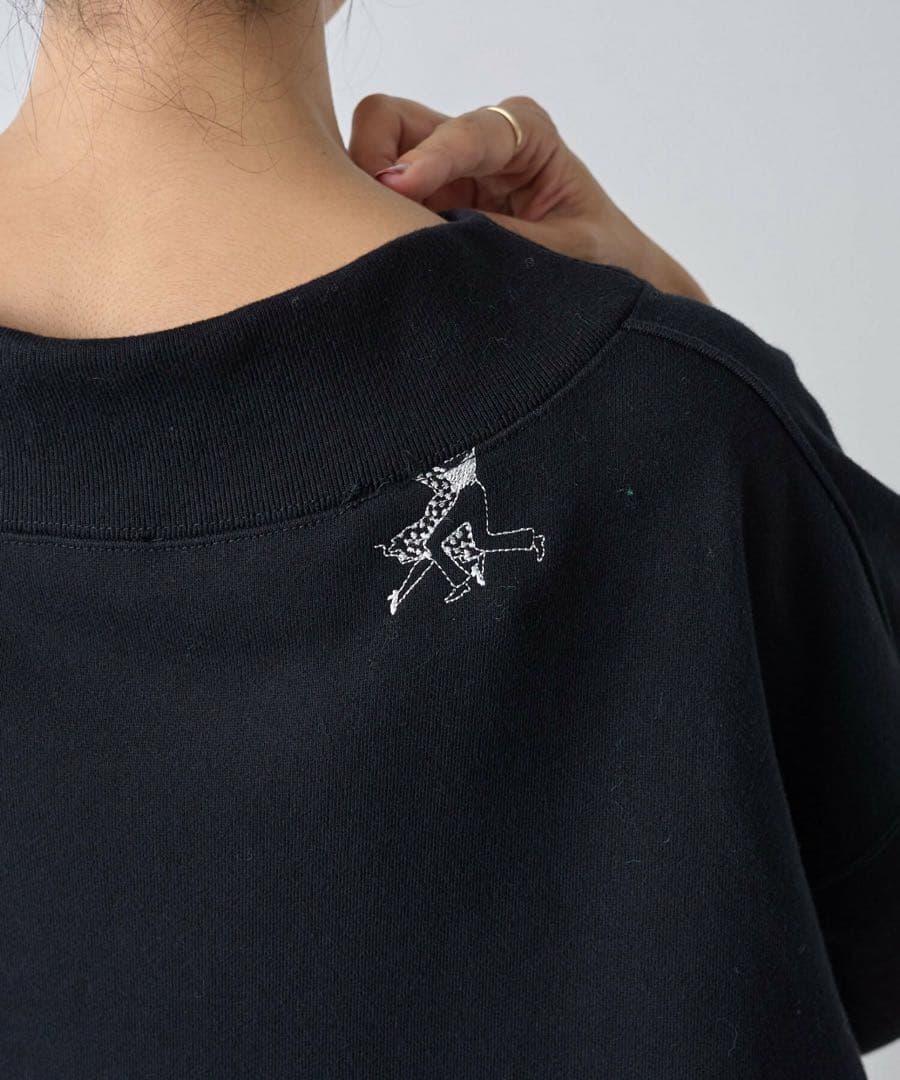 未使用タグ付き　25年　BEARDSLEY Ronde刺繍裏毛プルオーバー