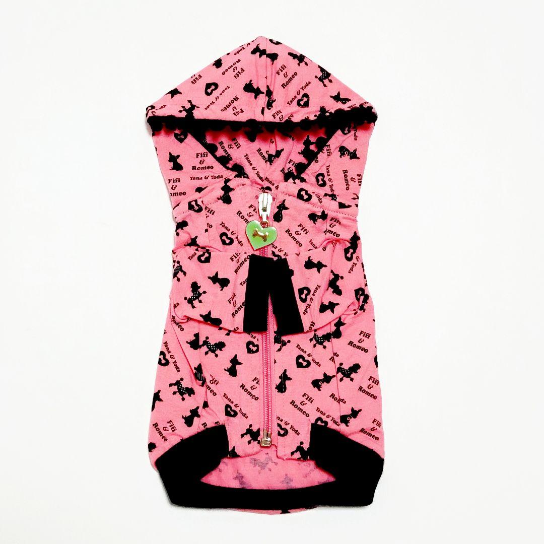 【Fifi&Romeo/フィフィ&ロメオ】ポンポンパーカー ピンク S